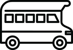 Bus transportation symbol icon vector image. Illustration of the silhouette bus transport public travel design image. EPS 10