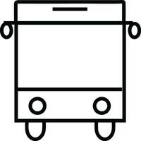 Bus transportation symbol icon vector image. Illustration of the silhouette bus transport public travel design image. EPS 10