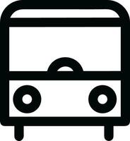 Bus transportation symbol icon vector image. Illustration of the silhouette bus transport public travel design image. EPS 10