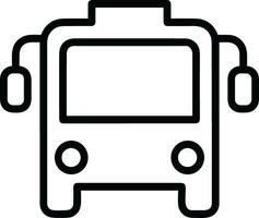 Bus transportation symbol icon vector image. Illustration of the silhouette bus transport public travel design image. EPS 10