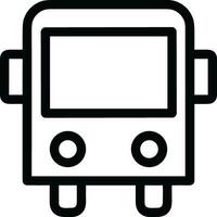 Bus transportation symbol icon vector image. Illustration of the silhouette bus transport public travel design image. EPS 10