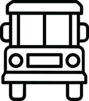 Bus transportation symbol icon vector image. Illustration of the silhouette bus transport public travel design image. EPS 10