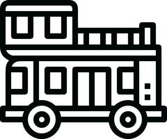 Bus transportation symbol icon vector image. Illustration of the silhouette bus transport public travel design image. EPS 10