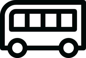 Bus transportation symbol icon vector image. Illustration of the silhouette bus transport public travel design image. EPS 10