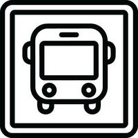 Bus transportation symbol icon vector image. Illustration of the silhouette bus transport public travel design image. EPS 10