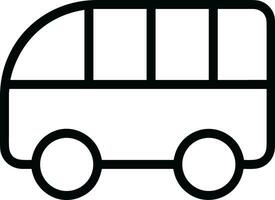 Bus transportation symbol icon vector image. Illustration of the silhouette bus transport public travel design image. EPS 10