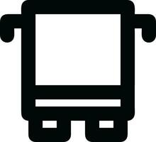 Bus transportation symbol icon vector image. Illustration of the silhouette bus transport public travel design image. EPS 10