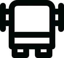 Bus transportation symbol icon vector image. Illustration of the silhouette bus transport public travel design image. EPS 10