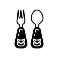 Kids Cutlery icon in vector. Illustration vector