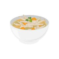 Logo Illustration of Chicken Feet Soup in a Bowl vector