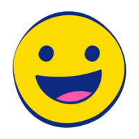 Smiling 30 Grunge Emoticons Fill Style png