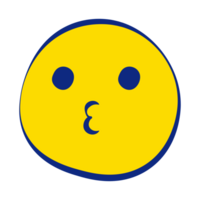 Kuss 30 Grunge Emoticons füllen Stil png