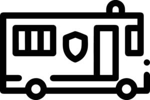 Bus transportation symbol icon vector image. Illustration of the silhouette bus transport public travel design image. EPS 10