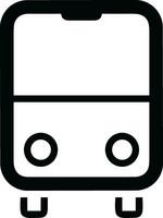 Bus transportation symbol icon vector image. Illustration of the silhouette bus transport public travel design image. EPS 10