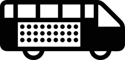 Bus transportation symbol icon vector image. Illustration of the silhouette bus transport public travel design image. EPS 10