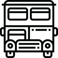 Bus transportation symbol icon vector image. Illustration of the silhouette bus transport public travel design image. EPS 10