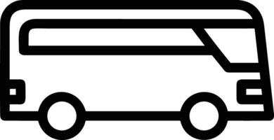 Bus transportation symbol icon vector image. Illustration of the silhouette bus transport public travel design image. EPS 10