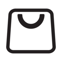 compras bolso 30 comercio electrónico icono contorno estilo png