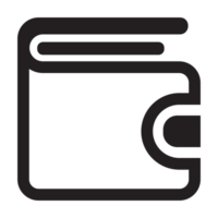 plånbok 30 e-handel ikon översikt stil png