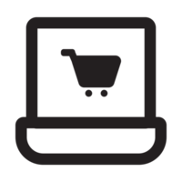 online Einkaufen 30 E-Commerce Symbol Gliederung Stil png