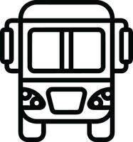 Bus transportation symbol icon vector image. Illustration of the silhouette bus transport public travel design image. EPS 10