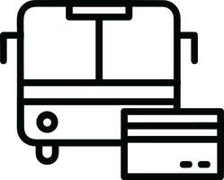 Bus transportation symbol icon vector image. Illustration of the silhouette bus transport public travel design image. EPS 10