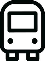 Bus transportation symbol icon vector image. Illustration of the silhouette bus transport public travel design image. EPS 10