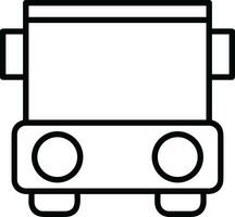 Bus transportation symbol icon vector image. Illustration of the silhouette bus transport public travel design image. EPS 10