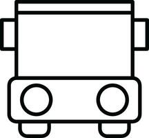 Bus transportation symbol icon vector image. Illustration of the silhouette bus transport public travel design image. EPS 10