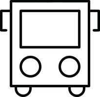 Bus transportation symbol icon vector image. Illustration of the silhouette bus transport public travel design image. EPS 10