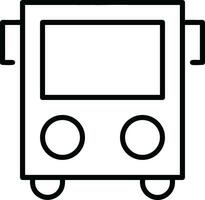 Bus transportation symbol icon vector image. Illustration of the silhouette bus transport public travel design image. EPS 10