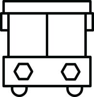 Bus transportation symbol icon vector image. Illustration of the silhouette bus transport public travel design image. EPS 10