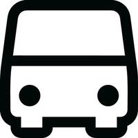 Bus transportation symbol icon vector image. Illustration of the silhouette bus transport public travel design image. EPS 10