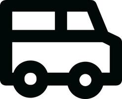 Bus transportation symbol icon vector image. Illustration of the silhouette bus transport public travel design image. EPS 10