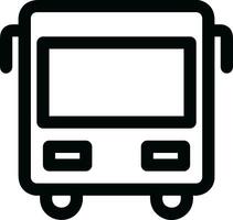 Bus transportation symbol icon vector image. Illustration of the silhouette bus transport public travel design image. EPS 10