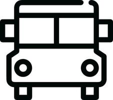 Bus transportation symbol icon vector image. Illustration of the silhouette bus transport public travel design image. EPS 10