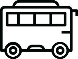 Bus transportation symbol icon vector image. Illustration of the silhouette bus transport public travel design image. EPS 10