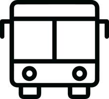 Bus transportation symbol icon vector image. Illustration of the silhouette bus transport public travel design image. EPS 10