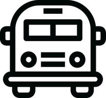 Bus transportation symbol icon vector image. Illustration of the silhouette bus transport public travel design image. EPS 10