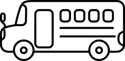 Bus transportation symbol icon vector image. Illustration of the silhouette bus transport public travel design image. EPS 10