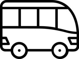 Bus transportation symbol icon vector image. Illustration of the silhouette bus transport public travel design image. EPS 10