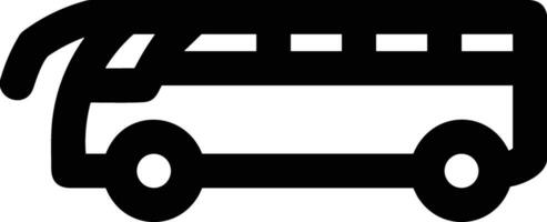 Bus transportation symbol icon vector image. Illustration of the silhouette bus transport public travel design image. EPS 10