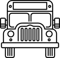 Bus transportation symbol icon vector image. Illustration of the silhouette bus transport public travel design image. EPS 10