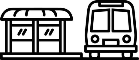 Bus transportation symbol icon vector image. Illustration of the silhouette bus transport public travel design image. EPS 10