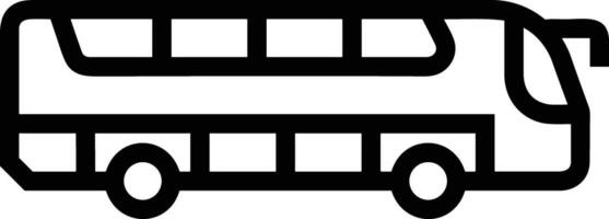 Bus transportation symbol icon vector image. Illustration of the silhouette bus transport public travel design image. EPS 10