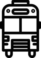 Bus transportation symbol icon vector image. Illustration of the silhouette bus transport public travel design image. EPS 10