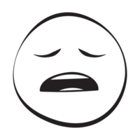 cansado 30 grunge emoticons esboço estilo png