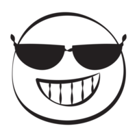 Cool 30 Grunge Emoticons Outline Style png