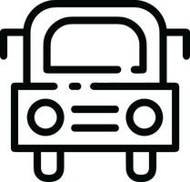 Bus transportation symbol icon vector image. Illustration of the silhouette bus transport public travel design image. EPS 10