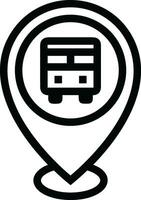 Bus transportation symbol icon vector image. Illustration of the silhouette bus transport public travel design image. EPS 10